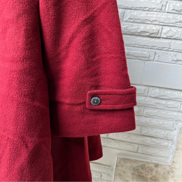 Maroon Korean Trench Coat - Picture 6 of 14